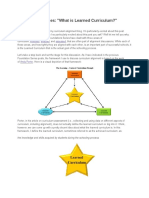 Foundations Series: "What Is Learned Curriculum?": Intended Enacted Assessed