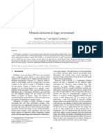 Obstacles Detection in Foggy Environment: Sahil Dhawan and Jagdish Lal Raheja