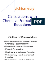 Stoichiometry: Calculations With Chemical Formulas and Equations