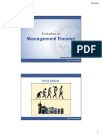 Evolution of Management Theories - An Introduction