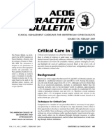 Critical Care in Pregnancy