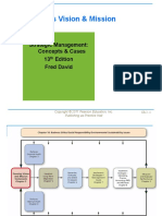 The Business Vision & Mission: Strategic Management: Concepts & Cases 13 Edition Fred David