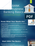 Small Business Banking Basics