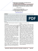 Design & Simulation of Buck-Boost Converter Modulation Technique For Solar Application