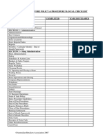 Retail Policy and Procedures Checklist