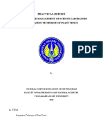 Practical Report: Techniques and Management of Science Laboratory Preparation Technique of Plant Tissue