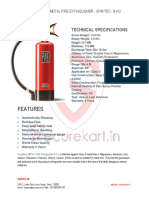 Features of Ceasefire-METAL-FIRE-Fire-Extinguisher - SPM TEC - 9 KG