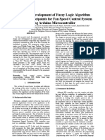 Design and Development of Fuzzy Logic Algorithm With Varying Setpoints For Fan Speed Control System Using Arduino Microcontroller (IEEE) - CDO