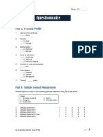 W3 Sample Questionnaire and Dummy Tables