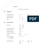 1.0) Design Flow: Rectangle R.C.Open Drain