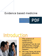 Evidence Based Medicine: by Dr. Balgis Msc. CM FM