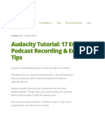 Audacity Tutorial 17 Essentials