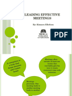 Leading Effective Meetings