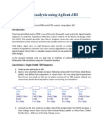 Performing TDR Analysis Using Agilent Ads