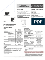 CT Relays (Act) : Features Typical Applications