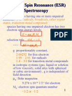 Electron Spin Resonance (ESR) Spectros