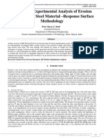 Parametric Experimental Analysis of Erosion Wear On Mild Steel Material - Response Surface Methodology