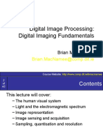 Digital Image Processing: Digital Imaging Fundamentals: Brian - Macnamee@Comp - Dit.Ie