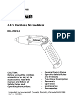 Electric Screw Driver M 54-2823 English Rev 1.5