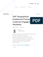 SAP Geographical Enablement Framework Customer Engagement Workshop - SAP Blogs