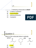 Stereo Chemistry Questions