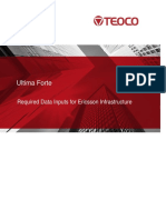 Ultima Forte Required Data Inputs For Ericsson Infrastructure