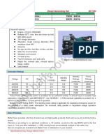 Diesel Generating Set BF-V94: Standby Power 50Hz Prime Power 50Hz