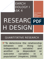 QUANTITATIVE and Qualitative Research Design