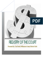 Registry of The Court - Lisa David