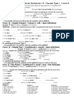 Exercise: Conditional Sentences / If - Clauses Type I, II and III