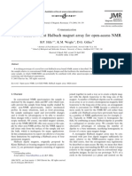 A Low Field, Low Cost Halbach Magnet Array For Open Access NMR