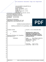 Corbett V Insomniac Motion For Summary Judgment Reply