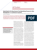 Chicag o Fed Letter: Searching For The New Normal: The Rebuilding Process For Risk Management-A Conference Summary