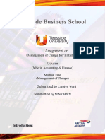 Teesside Business School: Assignment On (Course (