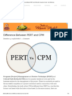 Difference Between PERT and CPM (With Comparison Chart) - Key Differences