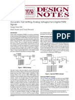 Accurate, Fast Settling Analog Voltages From Digital PWM Signals