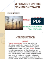 A Mini Project On The Transmission Tower: Presented By