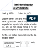 Chapter 26 - Introduction To Separation Science