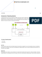 Introduction of Operating Systems - Operating System Tutorial - Studytonight