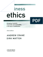 Business Ethics: Managing Corporate Citizenship and Sustainability in The Age of Globalization