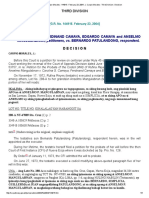 Carolina Camaya, Ferdinand Camaya, Edgardo Camaya and Anselmo MANGULABNAN, Petitioners, vs. BERNARDO PATULANDONG, Respondent