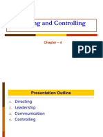 Chapter 4 - Directing and Controlling