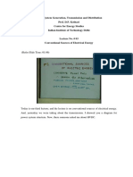 Power System Generation, Transmission and Distribution Prof. D.P. Kothari Centre For Energy Studies Indian Institute of Technology Delhi