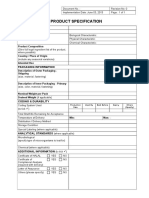 Product Specification