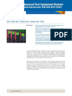 Acterna MS1000 1200 1300D 1400 - Datasheet