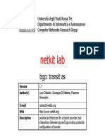 30 Netkit Lab BGP Transit As