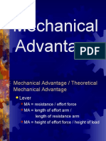 Mechanical Advantage and Efficiency