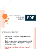 Arrays: A Way To Organize Data