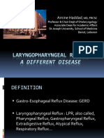 Laryngopharyngeal Reflux, DR A Haddad