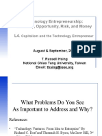 L4 - Technology Ventures - Capitalism and The Technology Entrepreneur